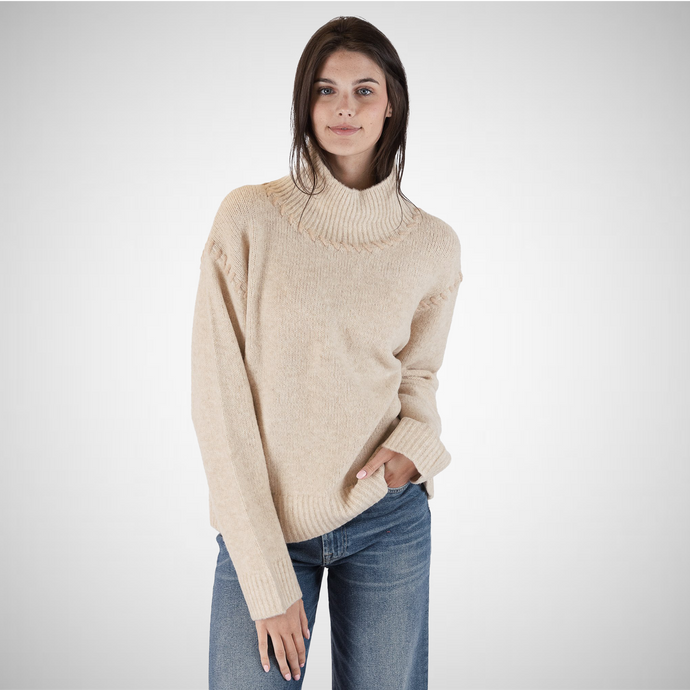 Mockneck Sweater with Stitch Details (7928453169360)