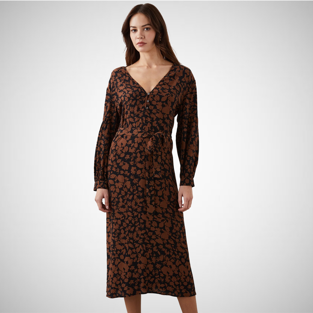 Wrap Printed Dress (7938624225488)