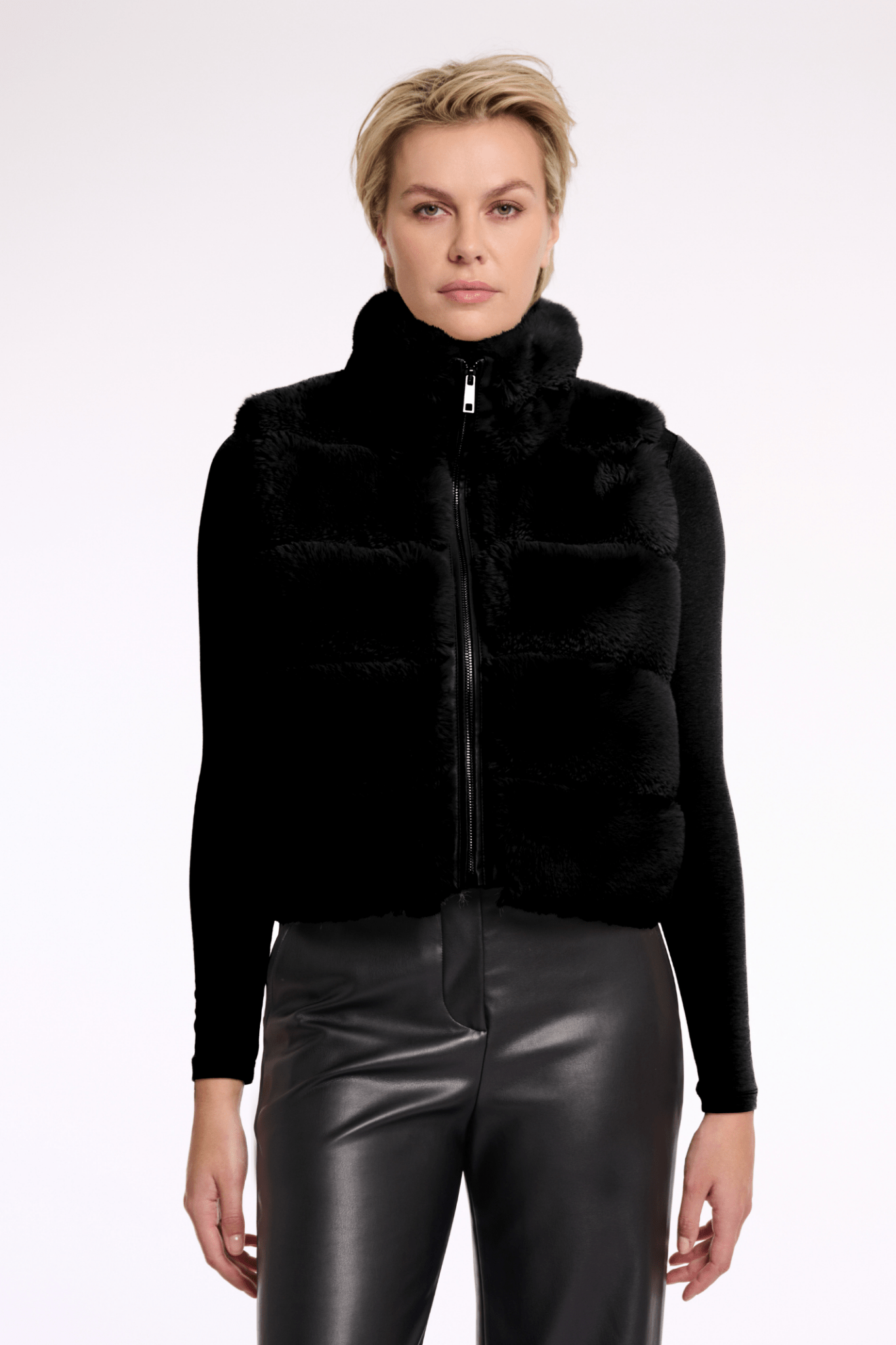 May Faux Fur Waistcoat (8344775327952)