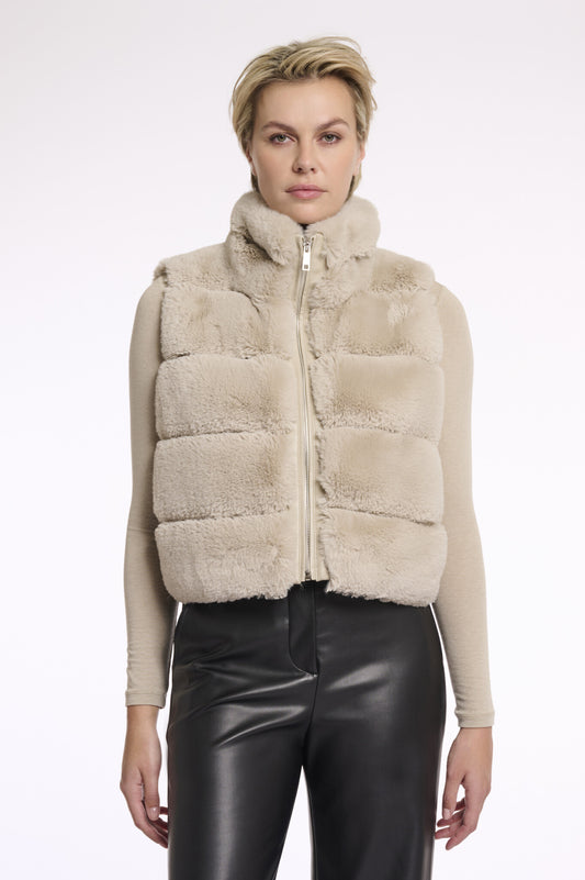 May Faux Fur Waistcoat (8344775327952)