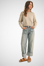 Load image into Gallery viewer, Color Stitching Detailed Sweater Top (8229683200208)

