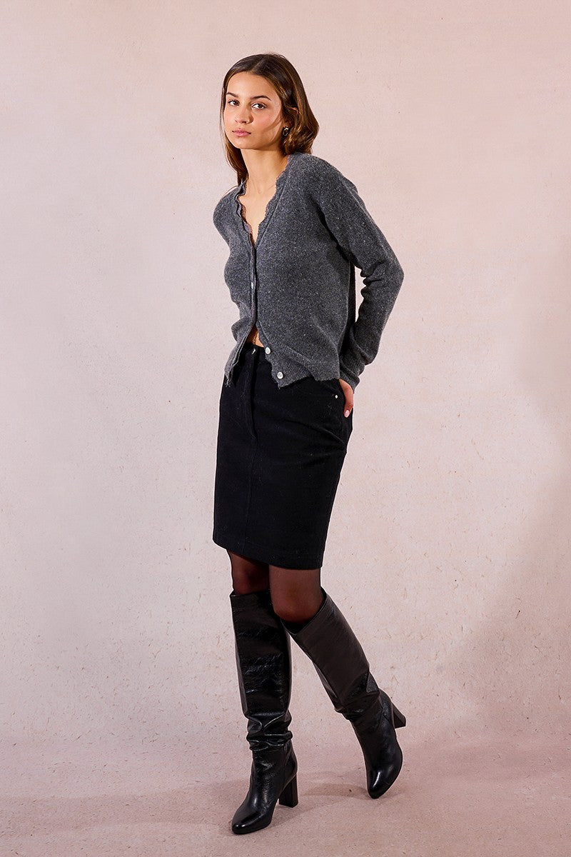 Scalloped Cardigan With Lace (8345880723664)