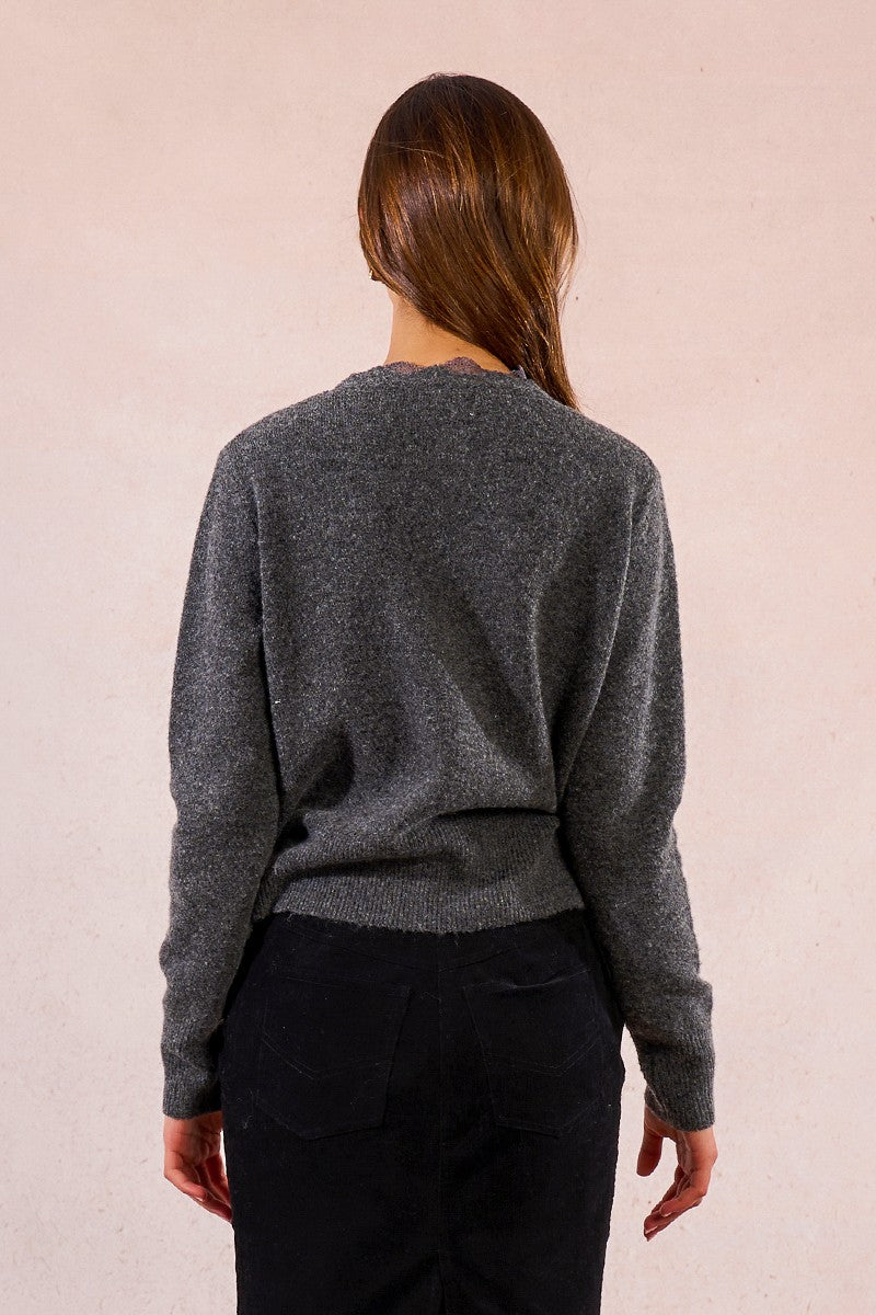 Scalloped Cardigan With Lace (8345880723664)