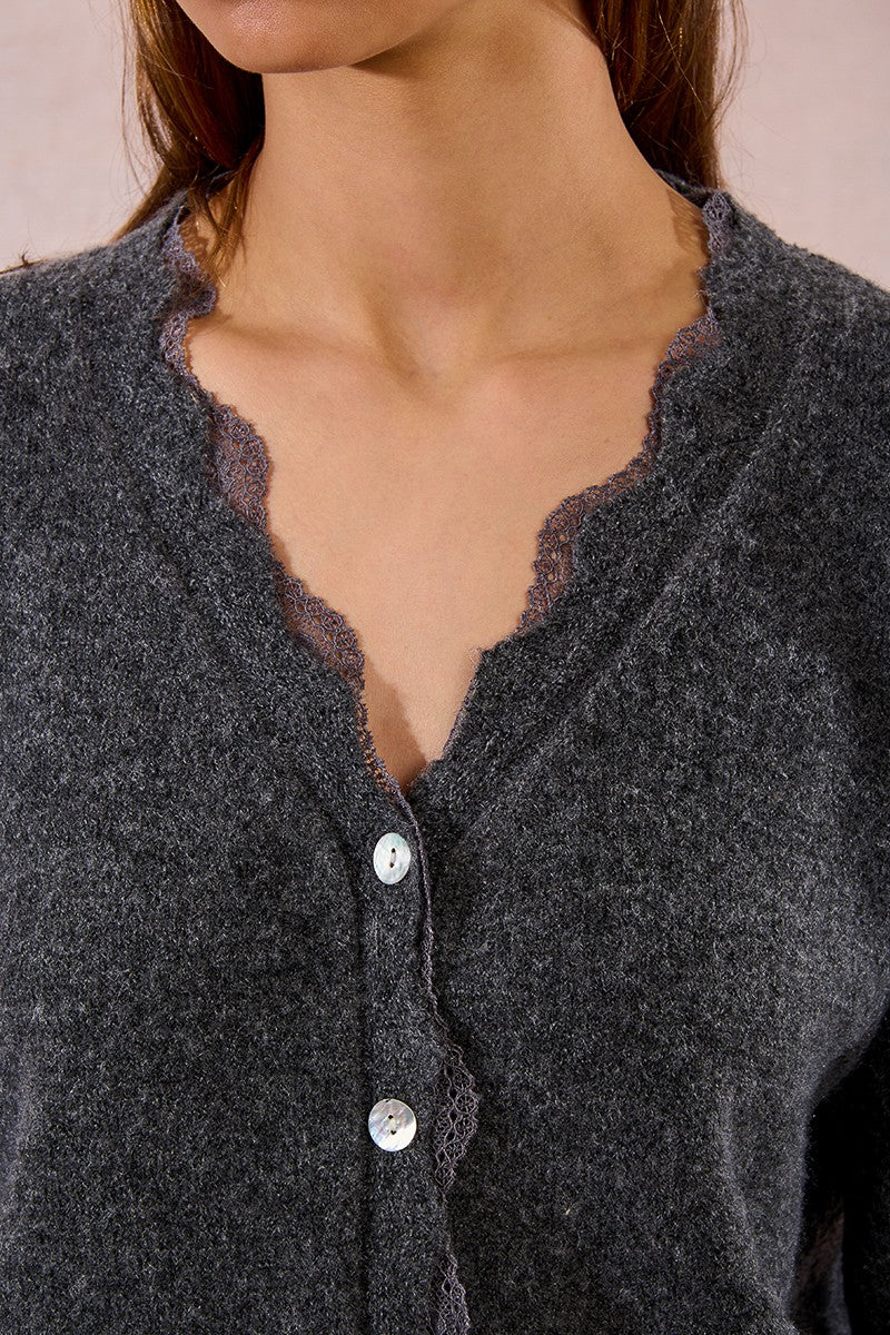Scalloped Cardigan With Lace (8345880723664)