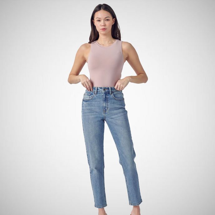 High Rise Slim Straight (7915407311056)