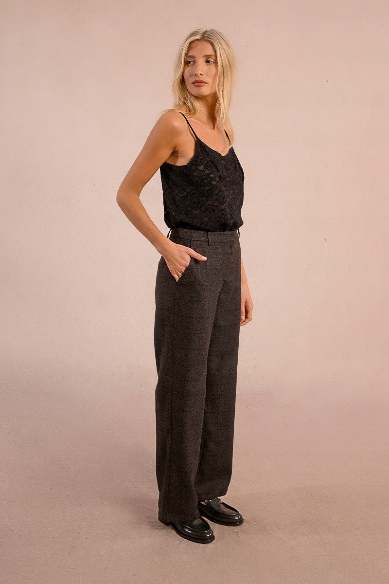 Straight Pants With Checks (8345880756432)