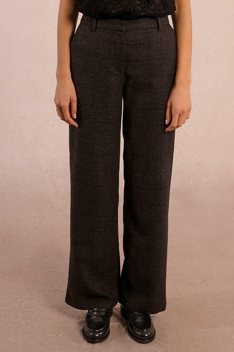 Straight Pants With Checks (8345880756432)