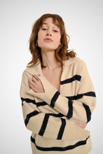Load image into Gallery viewer, Striped Polo-Style Sweater (8227537977552)
