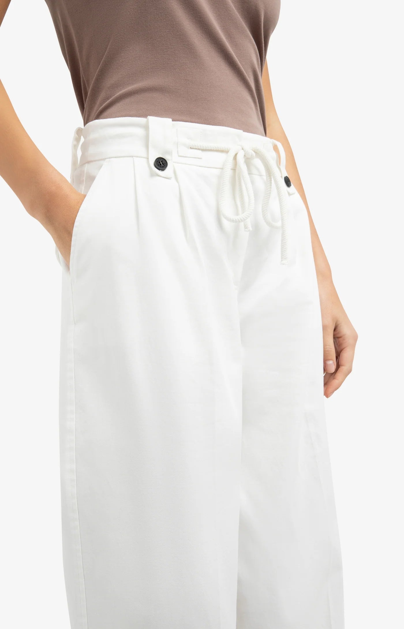 Woven Wide Leg Trousers
