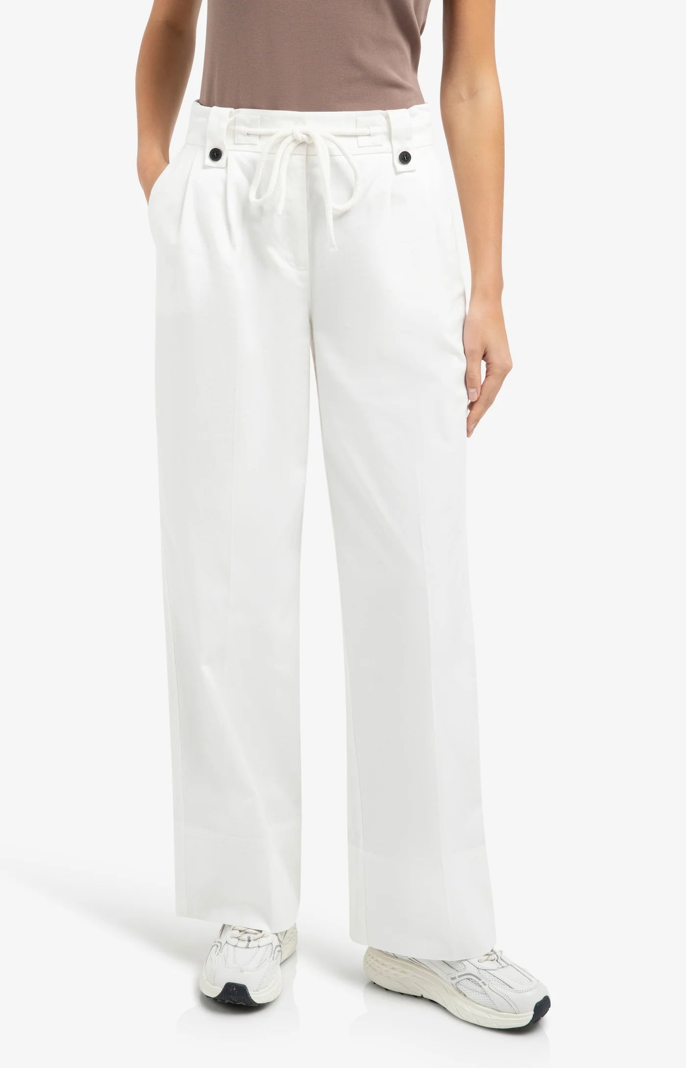 Woven Wide Leg Trousers
