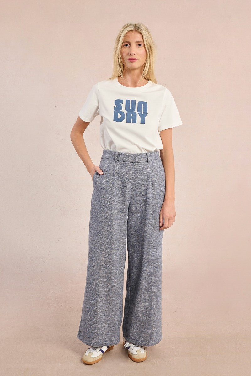 Wide Leg Woollen Trousers (8345880690896)