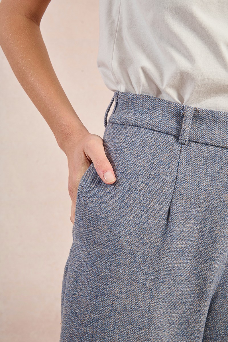Wide Leg Woollen Trousers (8345880690896)