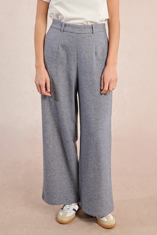 Wide Leg Woollen Trousers (8345880690896)