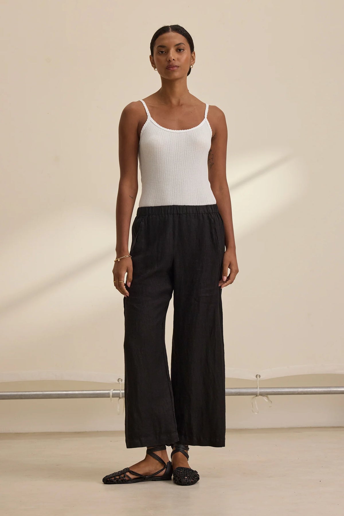 Lola Woven Linen Pant (8247706910928)