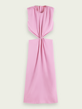 Load image into Gallery viewer, Draped Structured Shoulder Dress (7907128213712)
