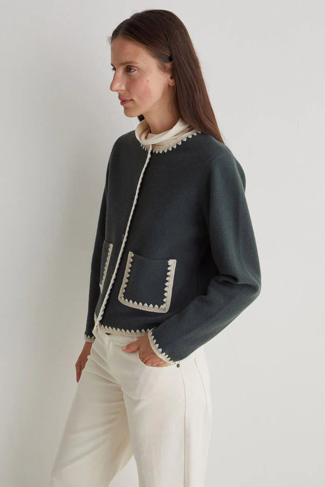 Boiled Wool Cardigan (8342357377232)