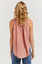 Load image into Gallery viewer, The model is wearing pink Gritti Tank Top from Velvet Heart with denim jeans. (7738648199376)
