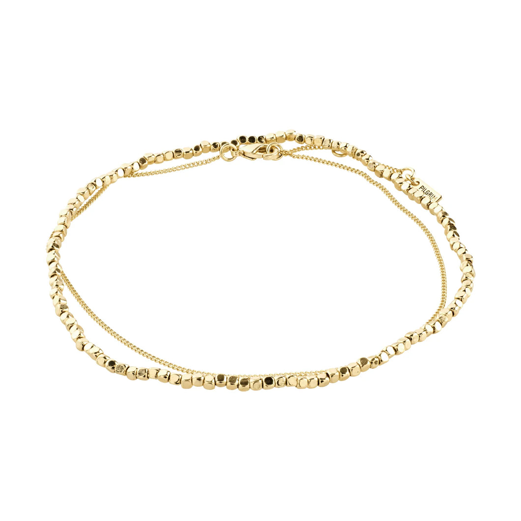 PILGRIM Ankle Chain - DAPNE 2 in 1 Ankle Chain (Gold Plated) (7724908085456)