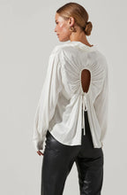 Load image into Gallery viewer, BRADFORD SATIN OPEN BACK LONG SLEEVE TOP (7889199268048)
