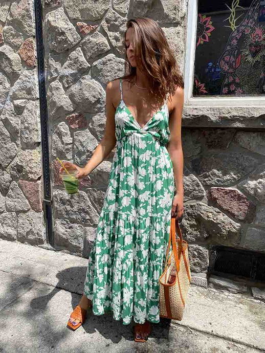 Lush - V-Neck Spagetti Dress (7721793487056)