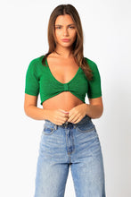 Load image into Gallery viewer, OLIVACEOUS - Knitted Crop Top (7346522357968)
