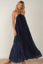 Load image into Gallery viewer, ELAN - Maxi Goddess Strappy Navy Blue Dress (7352430330064)
