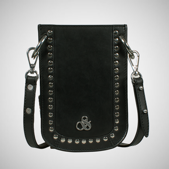 Studded Leather Phone Bag (7863450829008)