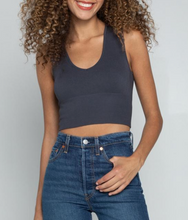 Charger l&#39;image dans la galerie, Bamboo Deep V Rib Top (4Colors) (6768632299728)
