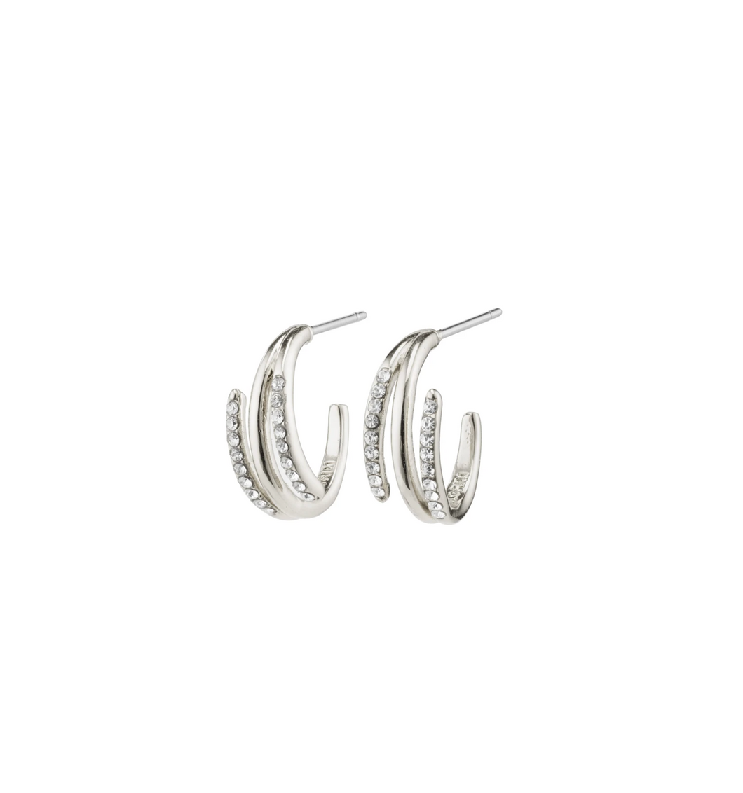 Pilgrim Earrings : Serenity : Silver Plated (6816773538000)