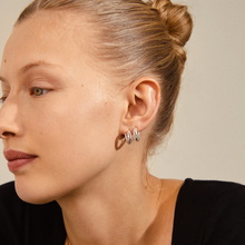 Load image into Gallery viewer, Pilgrim Earrings : Serenity : Silver Plated (6816773538000)
