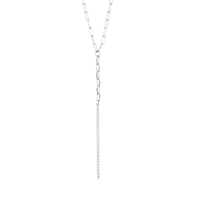 Pilgrim Necklace : Serenity : Crystal Silver Plated (6816811352272)