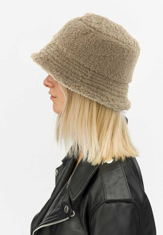 Teddy Sherpa Bucket Hat (2Colors) (6820668080336)