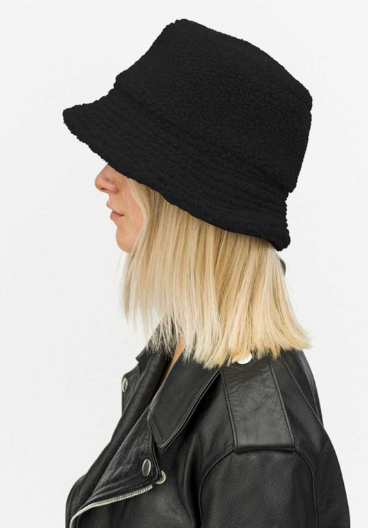 Teddy Sherpa Bucket Hat (2Colors) (6820668080336)