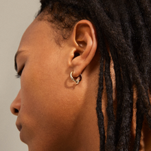 Load image into Gallery viewer, PILGRIM+Earrings:+ECSTATIC+snake+chain+hoops+and+studs+(Gold+Plated) (6913529807056)
