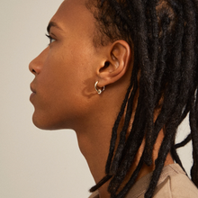 Load image into Gallery viewer, PILGRIM+Earrings:+ECSTATIC+snake+chain+hoops+and+studs+(Gold+Plated) (6913529807056)
