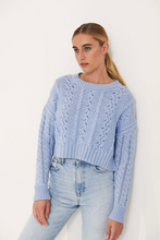 Load image into Gallery viewer, JOHN &amp; JENN - BROOKS Blue Crush Knitted Sweater (7341645005008)
