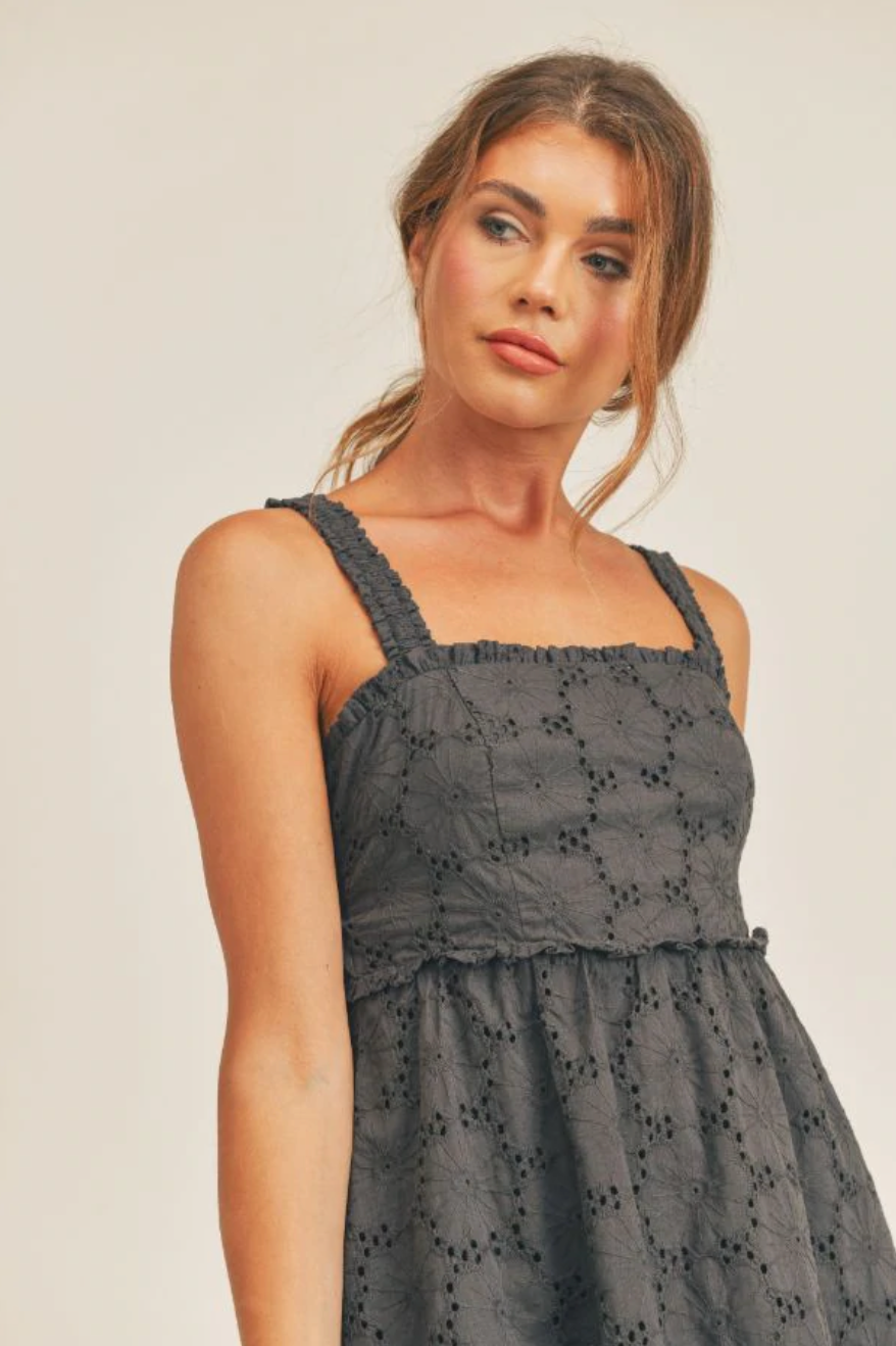 SAGE THE LABEL - Bluebell Woods Tie Back Babydoll Dress (7331307716816)