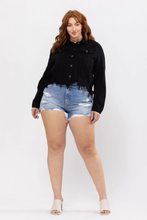 Load image into Gallery viewer, CELLO - Uneven Black Frayed Fitted Jacket (7346571411664)

