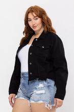 Load image into Gallery viewer, CELLO - Uneven Black Frayed Fitted Jacket (7346571411664)
