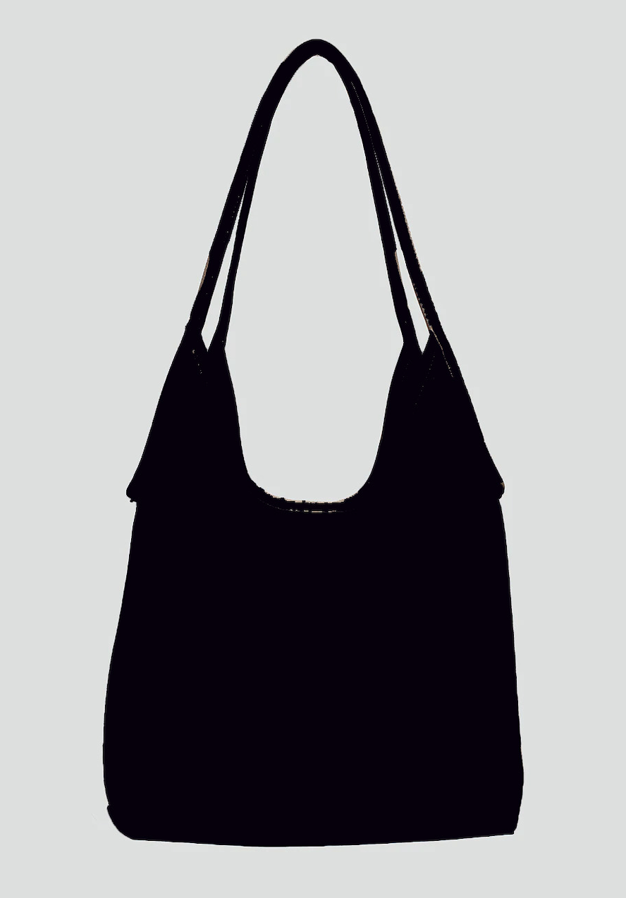 Triple 7 Global - Black Slouchy Tote (7707558150352)