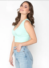Charger l&#39;image dans la galerie, C&#39;est Moi - Bamboo Deep V Rib Top (9Colors) (6768632299728)
