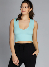 Charger l&#39;image dans la galerie, C&#39;est Moi - Bamboo Deep V Rib Top (9Colors) (6768632299728)

