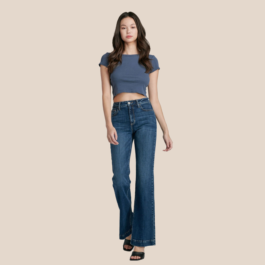 CELLO - High Rise Flare Jeans (7792462332112)