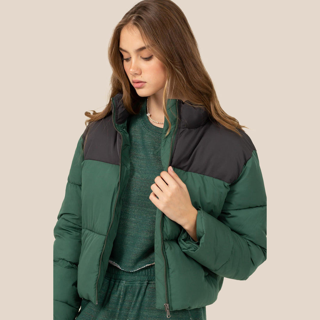 Hyfve - Color-Block Puffer Jacket (7792577282256)