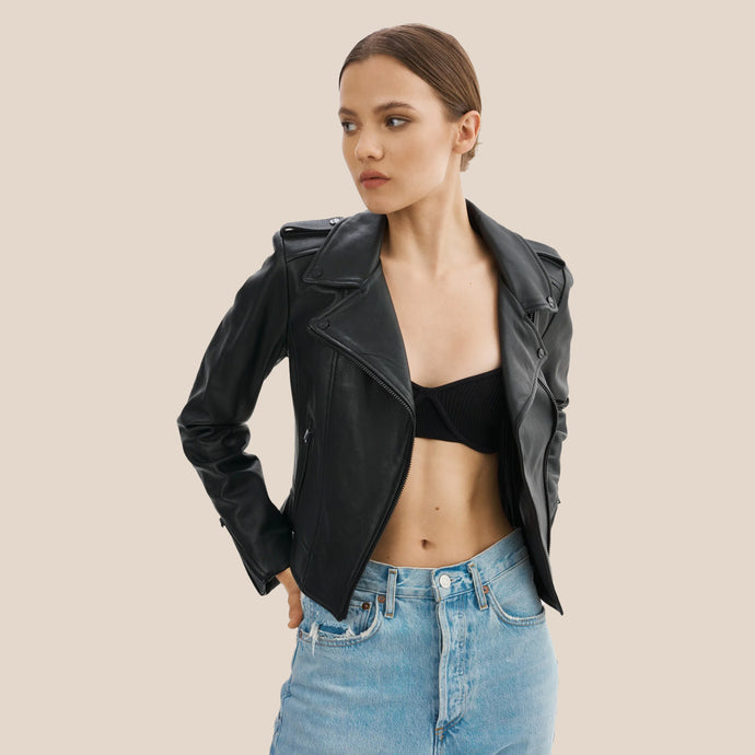 LAMARQUE - Black Leather Jacket (7811999072464)