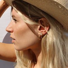 Load image into Gallery viewer, PILGRIM Earrings: DOLAG Chunky Hoops (Plated Gold) (7724914835664)
