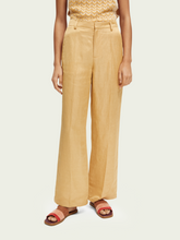 Load image into Gallery viewer, Scotch+Soda+Edie+Tailored+Wide-Leg+Linen-Blend+Trousers (7336975794384)
