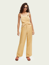 Load image into Gallery viewer, Scotch+Soda+Edie+Tailored+Wide-Leg+Linen-Blend+Trousers (7336975794384)
