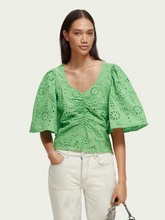 Load image into Gallery viewer, Flutter sleeved organic cotton top (7884626919632)
