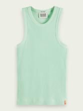 Load image into Gallery viewer, Rib-knitted racerback tank top (7884626133200)
